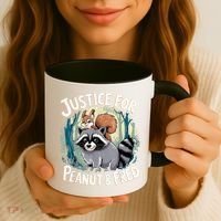 Justice For Peanut The Squirrel And Fred The Raccoon Coffee Mug thumb 3