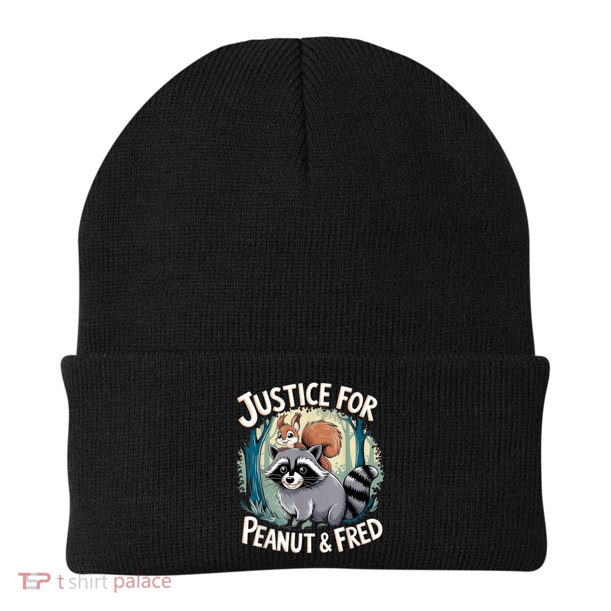 Justice For Peanut The Squirrel And Fred The Raccoon Beanie