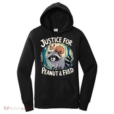 Justice For Peanut The Squirrel And Fred The Raccoon Women's Hoodie