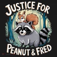 Justice For Peanut The Squirrel And Fred The Raccoon Mousepad thumb 1