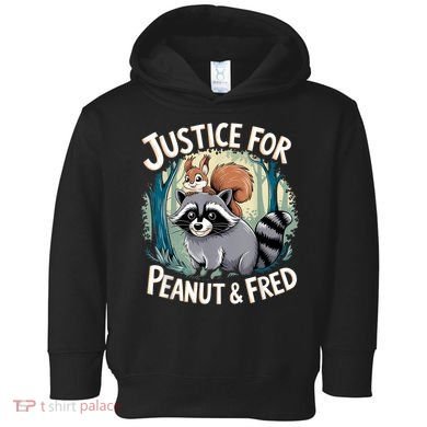 Justice For Peanut The Squirrel And Fred The Raccoon Toddler Hoodie