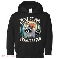 Justice For Peanut The Squirrel And Fred The Raccoon Toddler Hoodie thumb 0