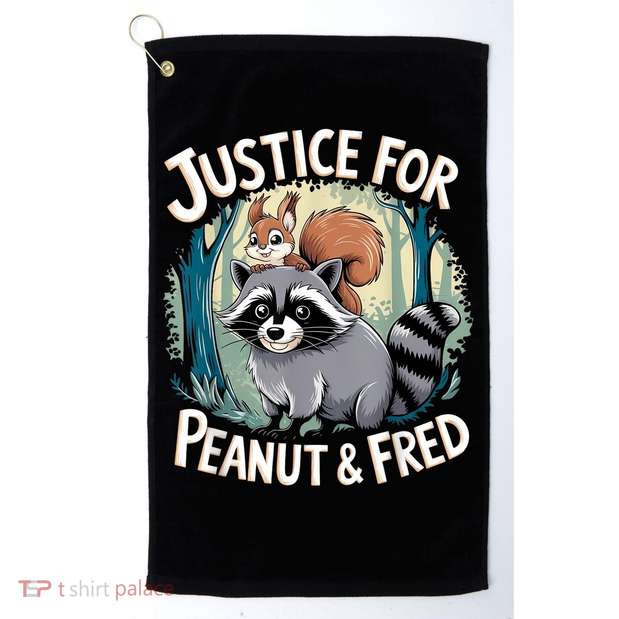 Justice For Peanut The Squirrel And Fred The Raccoon Golf Towel
