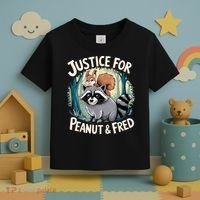 Justice For Peanut The Squirrel And Fred The Raccoon Toddler T-Shirt thumb 3
