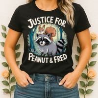 Justice For Peanut The Squirrel And Fred The Raccoon Women's T-Shirt thumb 2