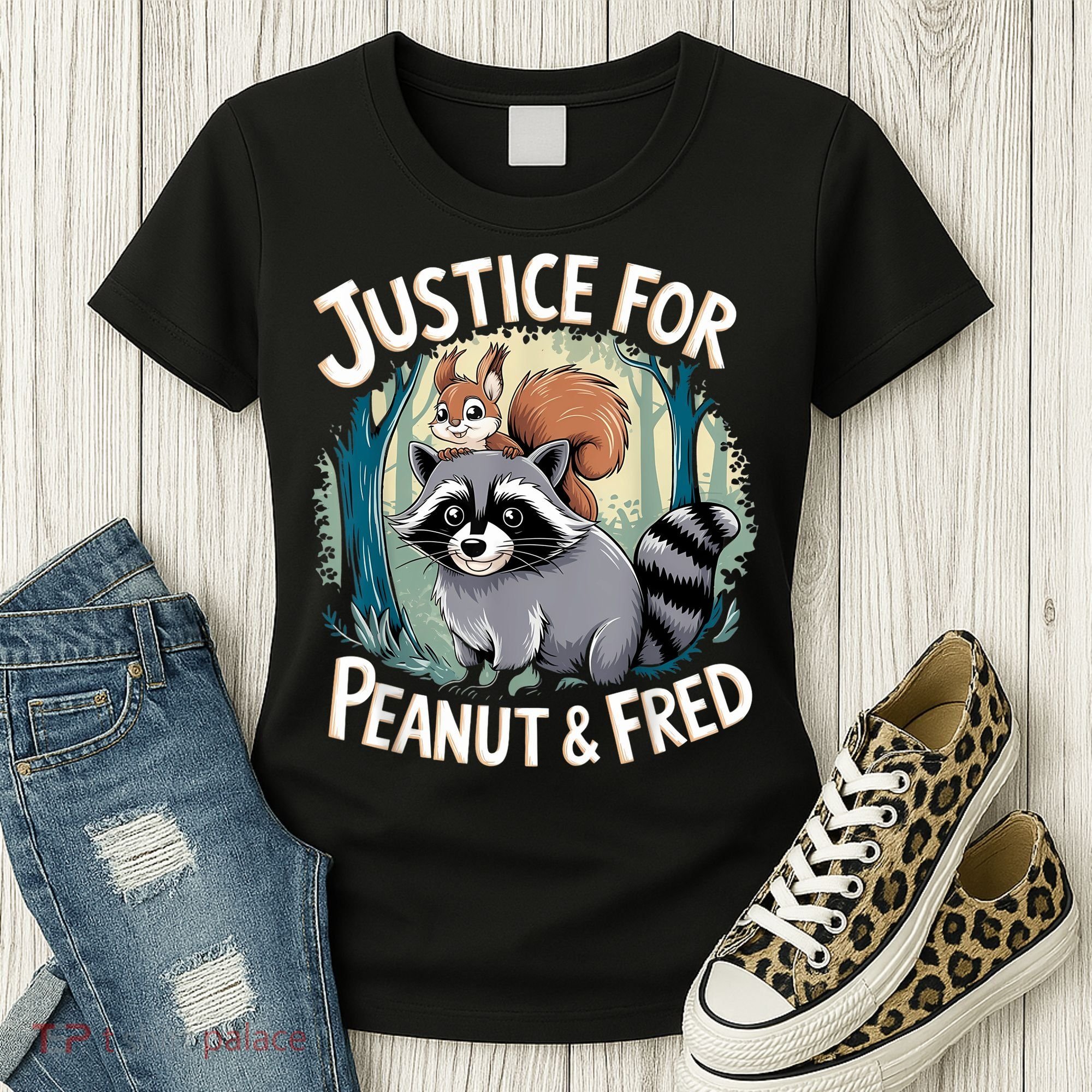 Justice For Peanut The Squirrel And Fred The Raccoon Women's T-Shirt