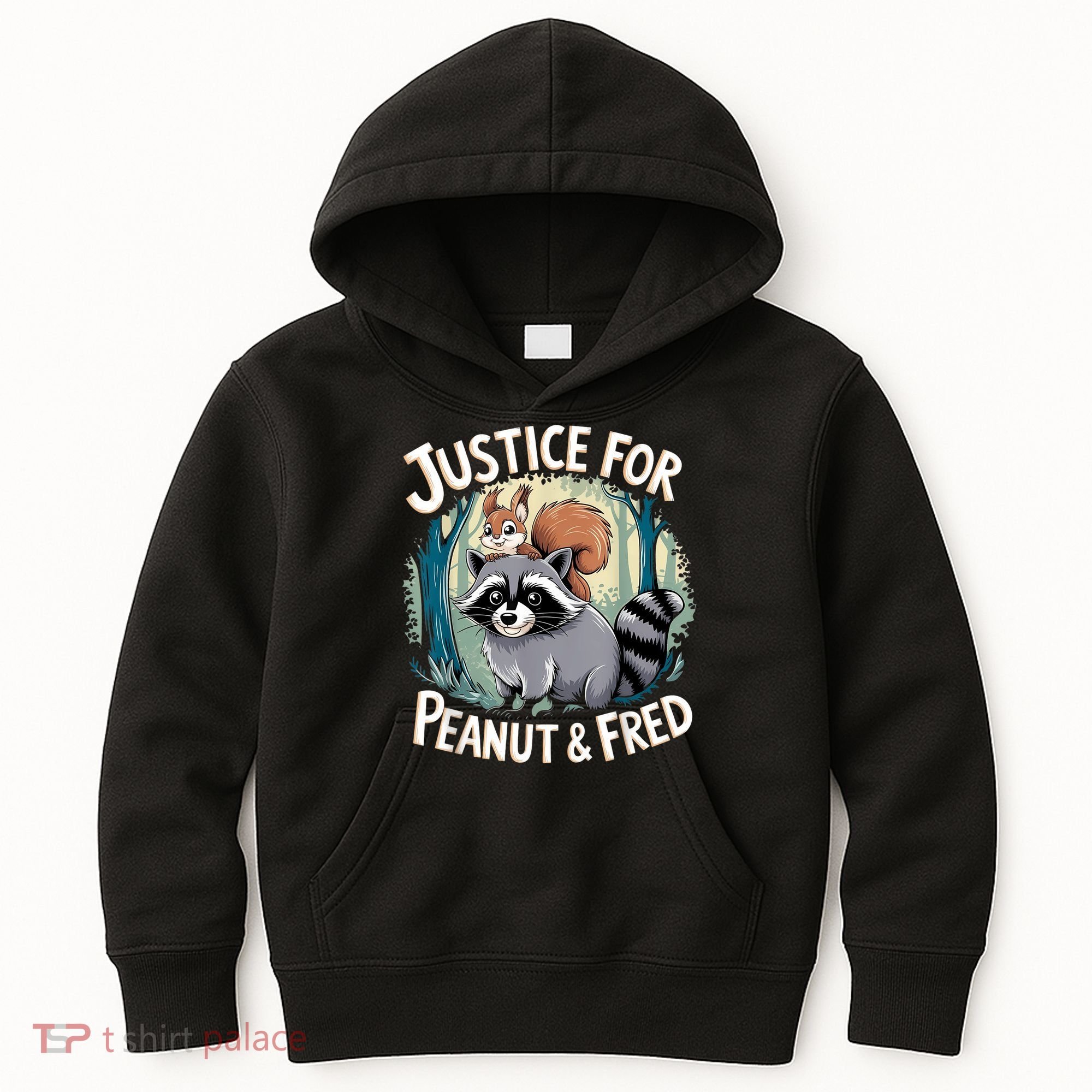 Justice For Peanut The Squirrel And Fred The Raccoon Kids Hoodie