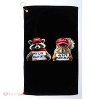 Justice For Peanut The Squirrel And Fred The Raccoon Golf Towel thumb 0
