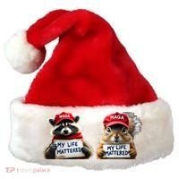 Justice For Peanut The Squirrel And Fred The Raccoon Santa Hat thumb 0