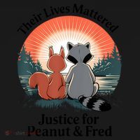 Justice For Peanut The Squirrel Justice For Fred The Raccoon Coaster thumb 2
