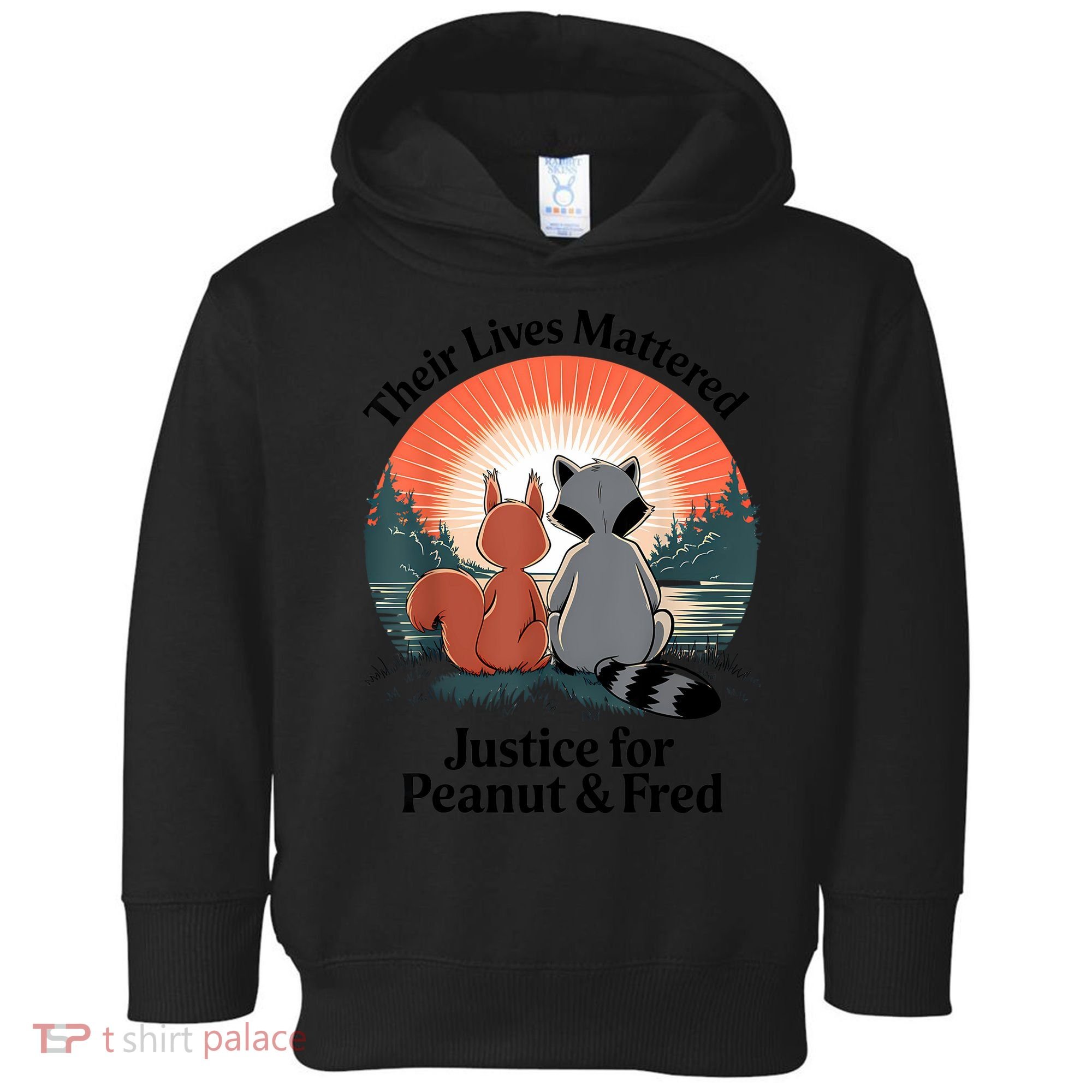 Justice For Peanut The Squirrel Justice For Fred The Raccoon Toddler Hoodie