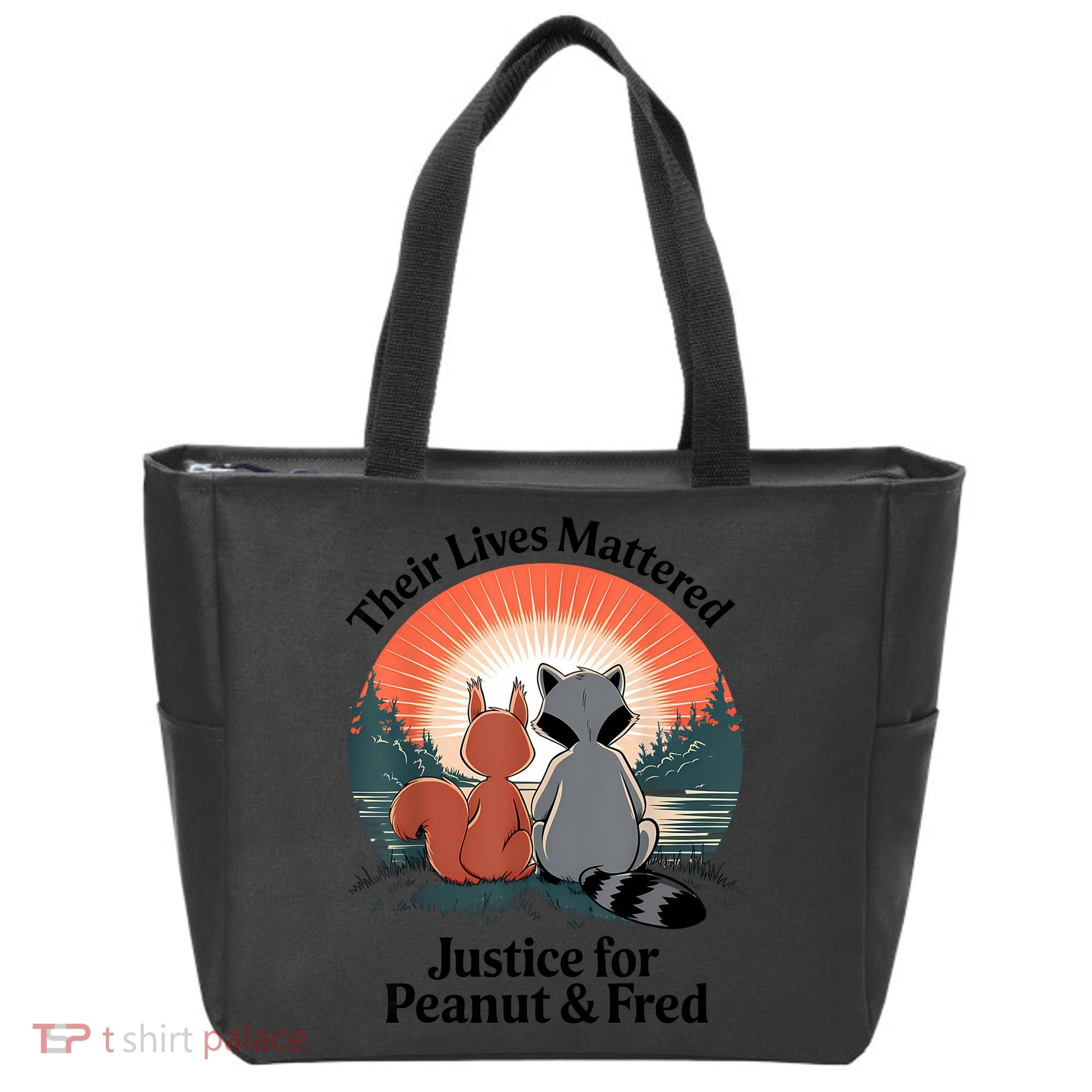 Justice For Peanut The Squirrel Justice For Fred The Raccoon Tote Bag