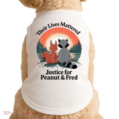 Justice For Peanut The Squirrel Justice For Fred The Raccoon Doggie Tank