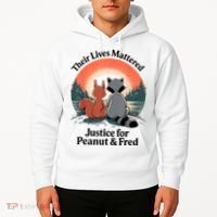 Justice For Peanut The Squirrel Justice For Fred The Raccoon Hoodie thumb 2