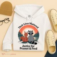 Justice For Peanut The Squirrel Justice For Fred The Raccoon Hoodie thumb 4