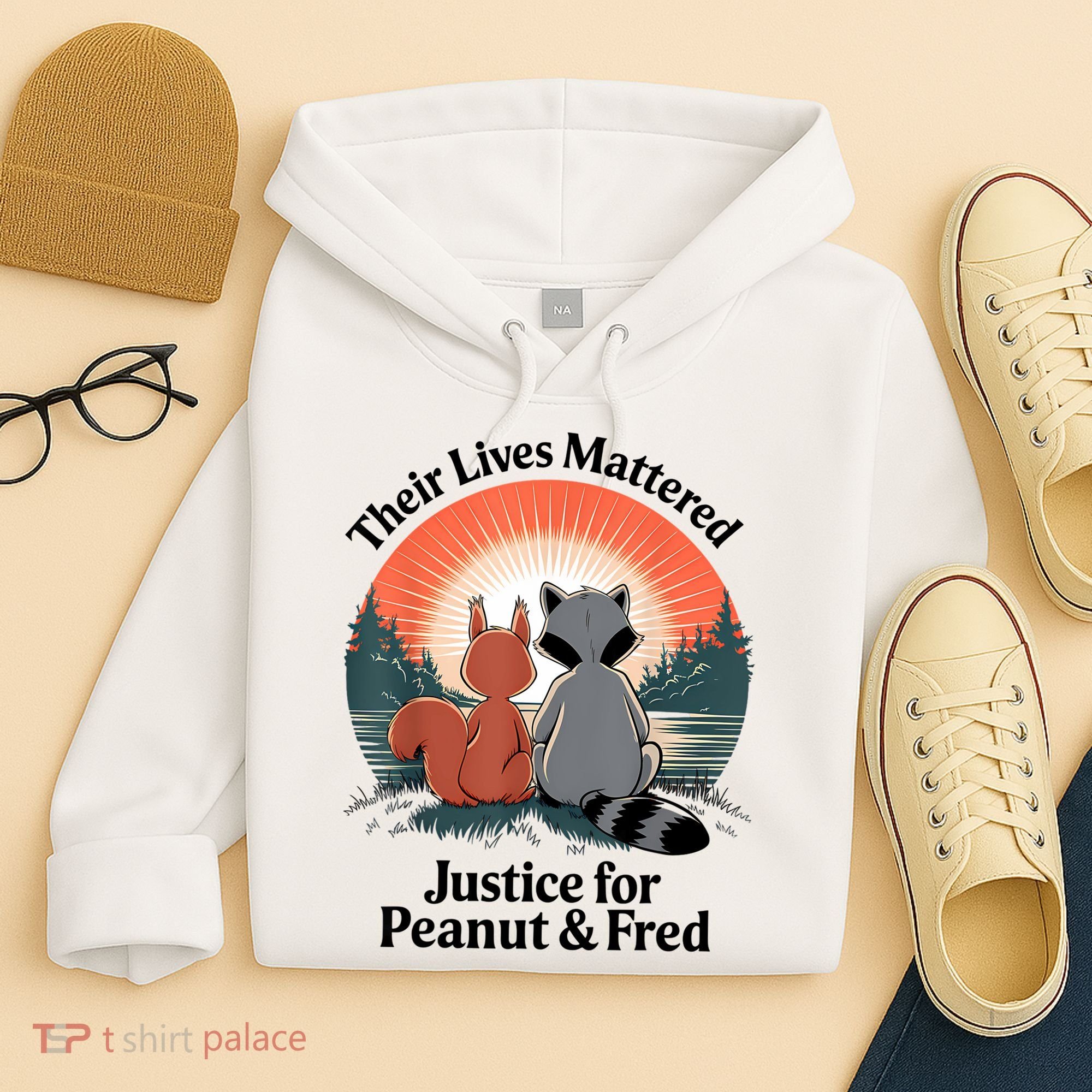 Justice For Peanut The Squirrel Justice For Fred The Raccoon Hoodie