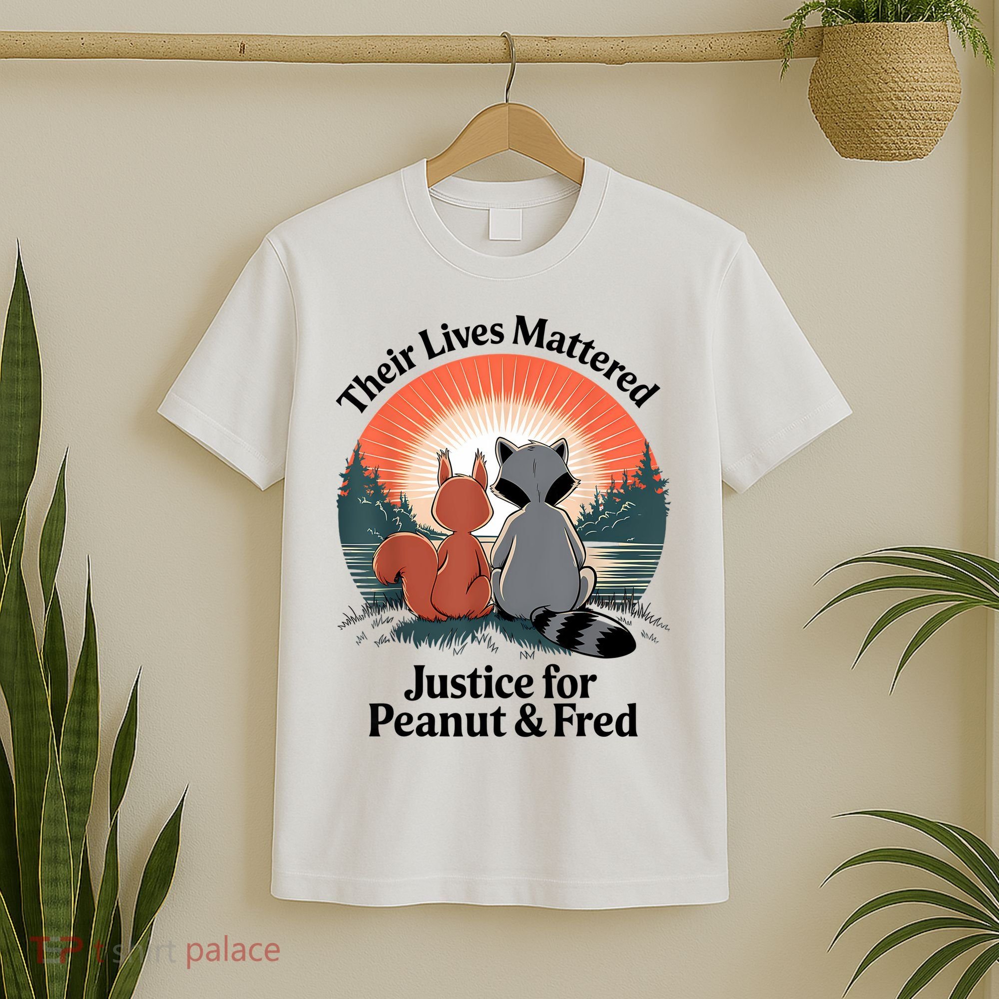 Justice For Peanut The Squirrel Justice For Fred The Raccoon T-Shirt