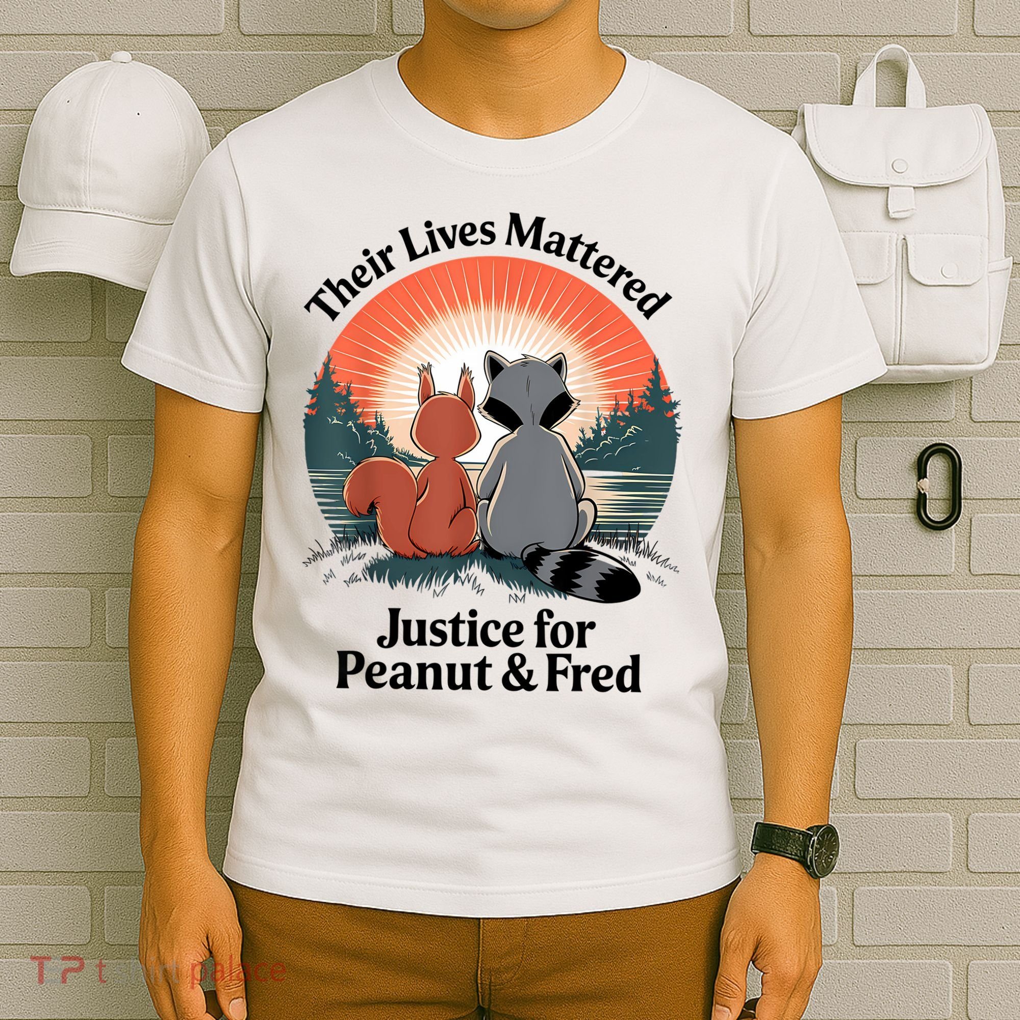 Justice For Peanut The Squirrel Justice For Fred The Raccoon T-Shirt