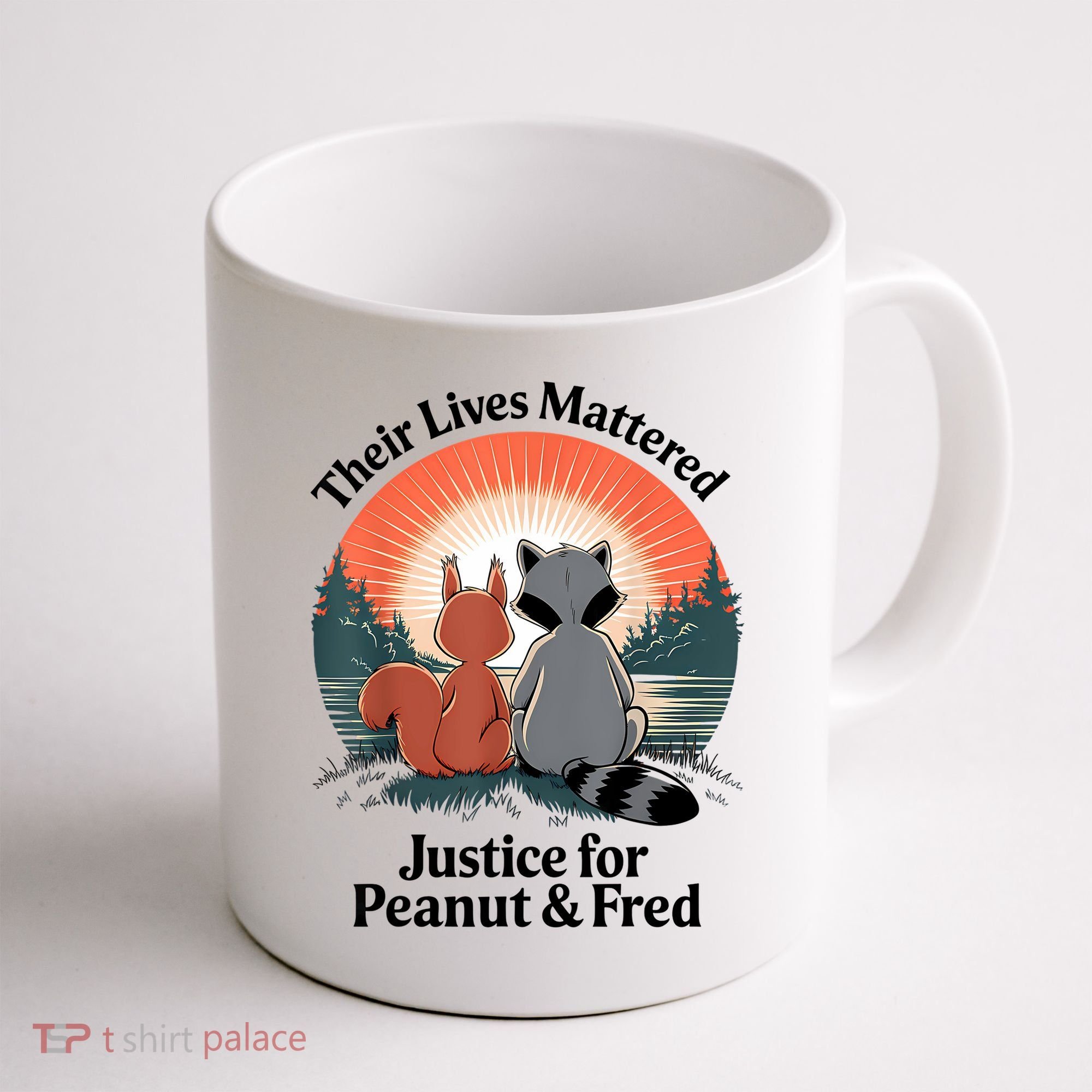 Justice For Peanut The Squirrel Justice For Fred The Raccoon Coffee Mug