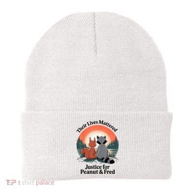 Justice For Peanut The Squirrel Justice For Fred The Raccoon Beanie