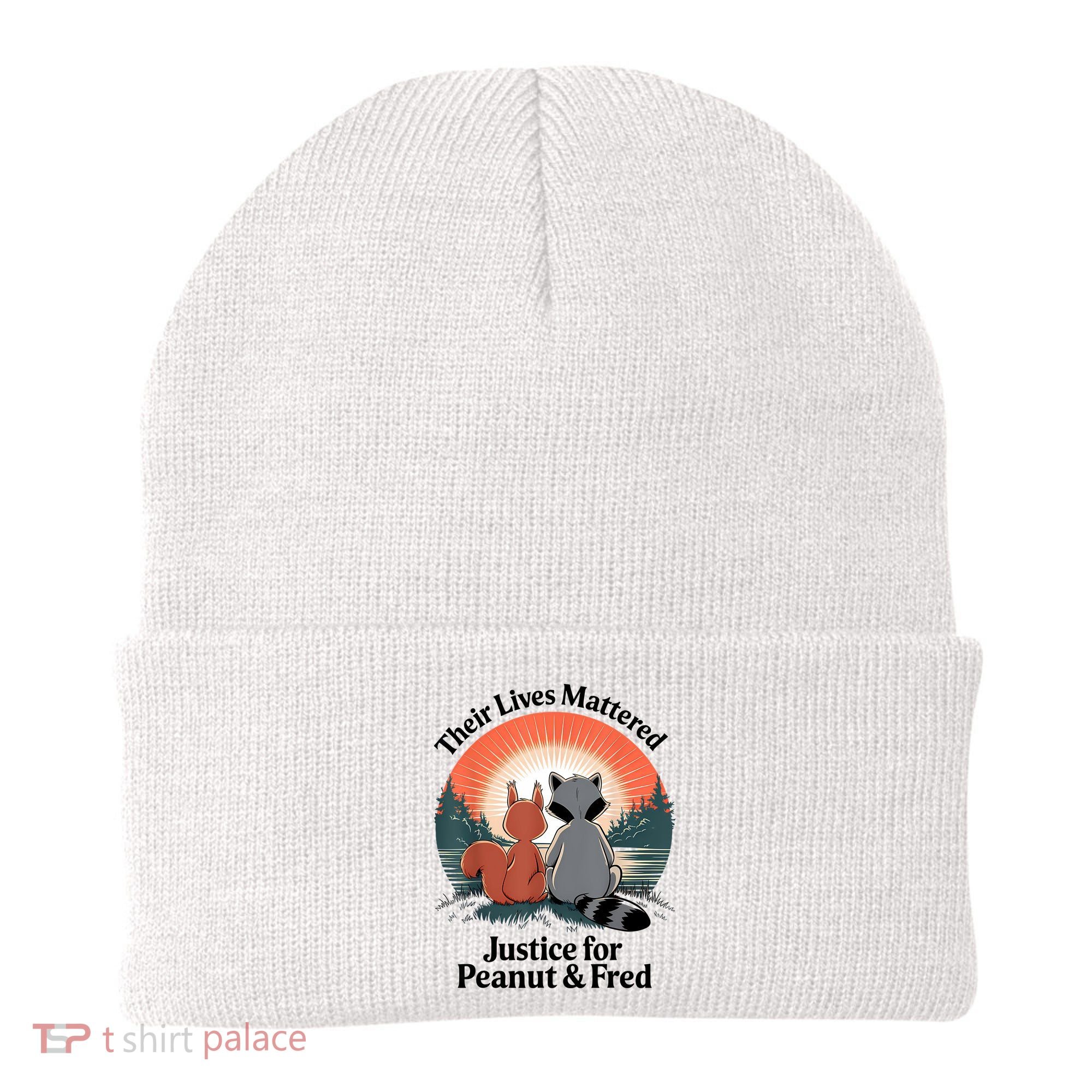 Justice For Peanut The Squirrel Justice For Fred The Raccoon Beanie