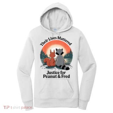 Justice For Peanut The Squirrel Justice For Fred The Raccoon Women's Hoodie