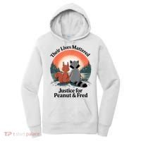 Justice For Peanut The Squirrel Justice For Fred The Raccoon Women's Hoodie thumb 0
