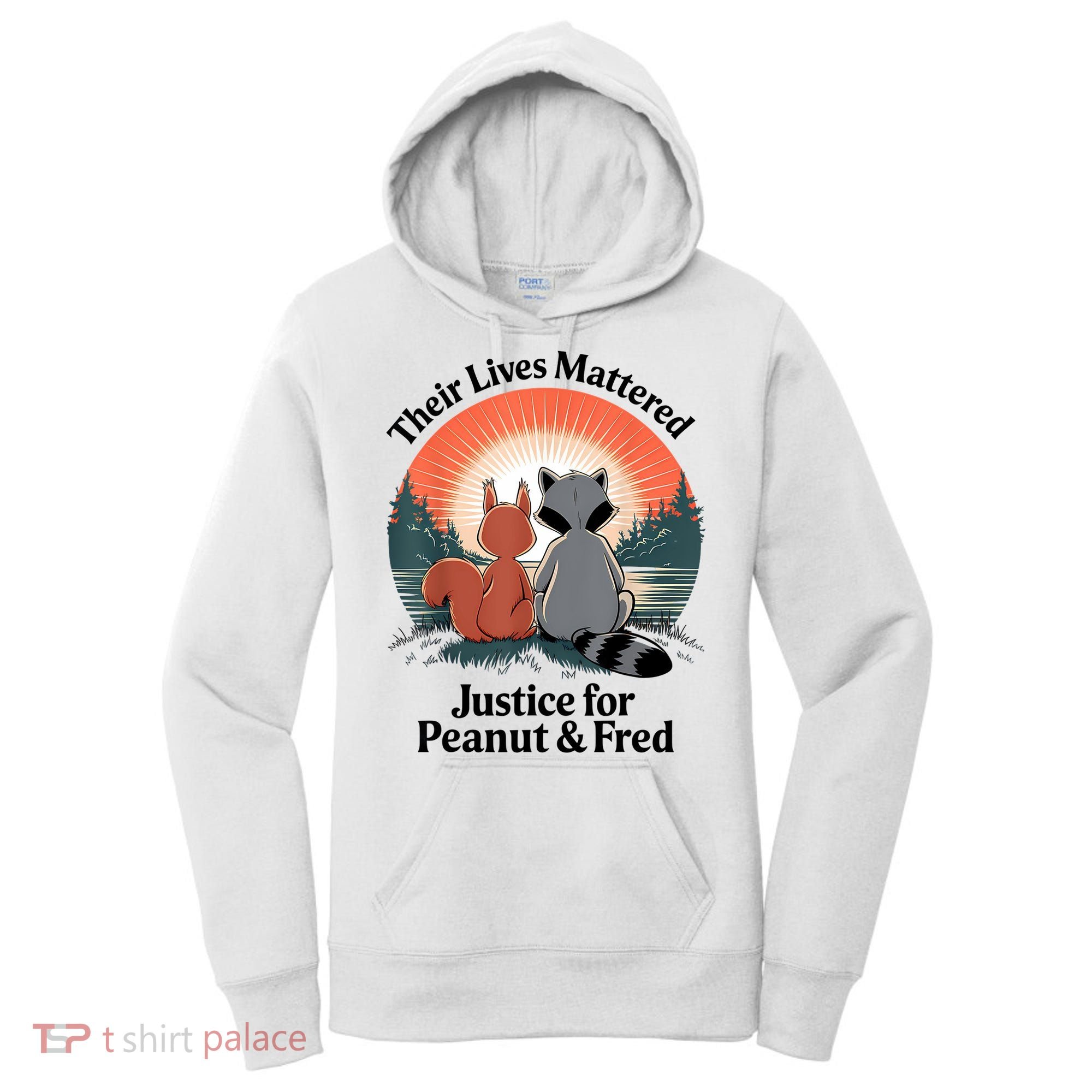 Justice For Peanut The Squirrel Justice For Fred The Raccoon Women's Hoodie