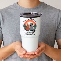 Justice For Peanut The Squirrel Justice For Fred The Raccoon Tumbler thumb 2