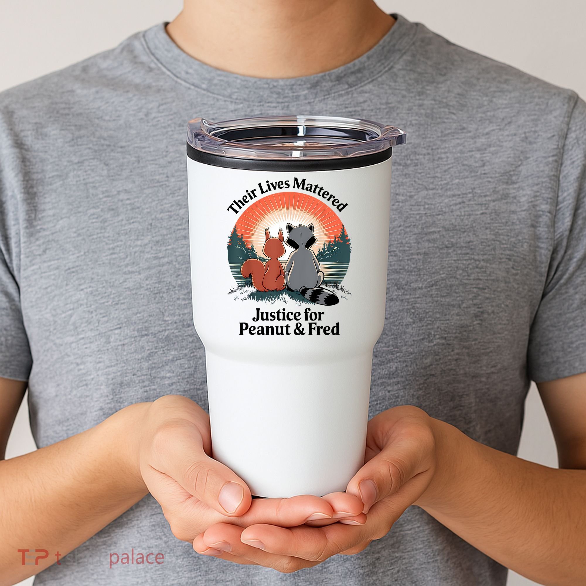 Justice For Peanut The Squirrel Justice For Fred The Raccoon Tumbler