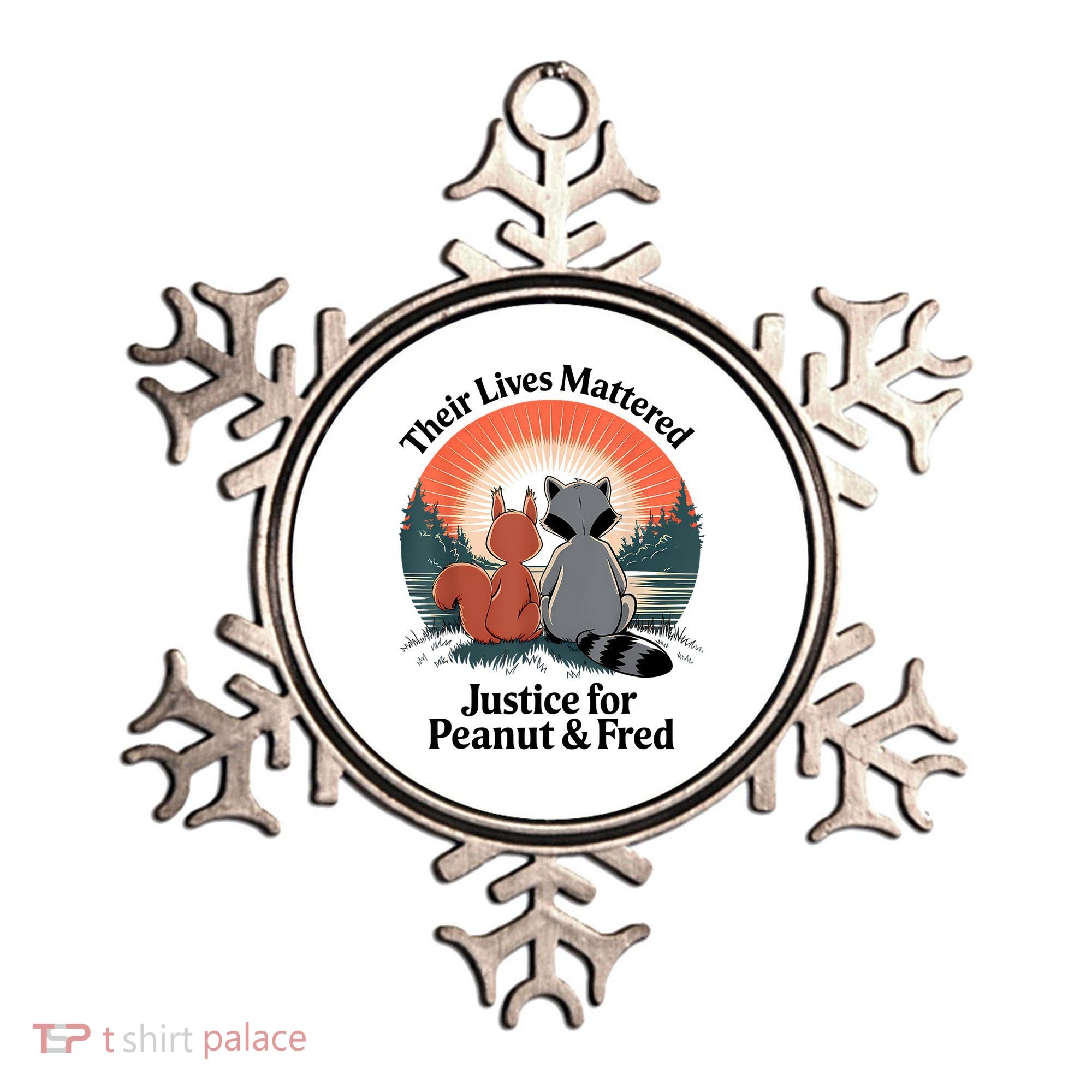 Justice For Peanut The Squirrel Justice For Fred The Raccoon Ornament