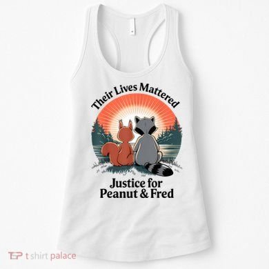 Justice For Peanut The Squirrel Justice For Fred The Raccoon Women's Tank Top