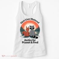 Justice For Peanut The Squirrel Justice For Fred The Raccoon Women's Tank Top thumb 0