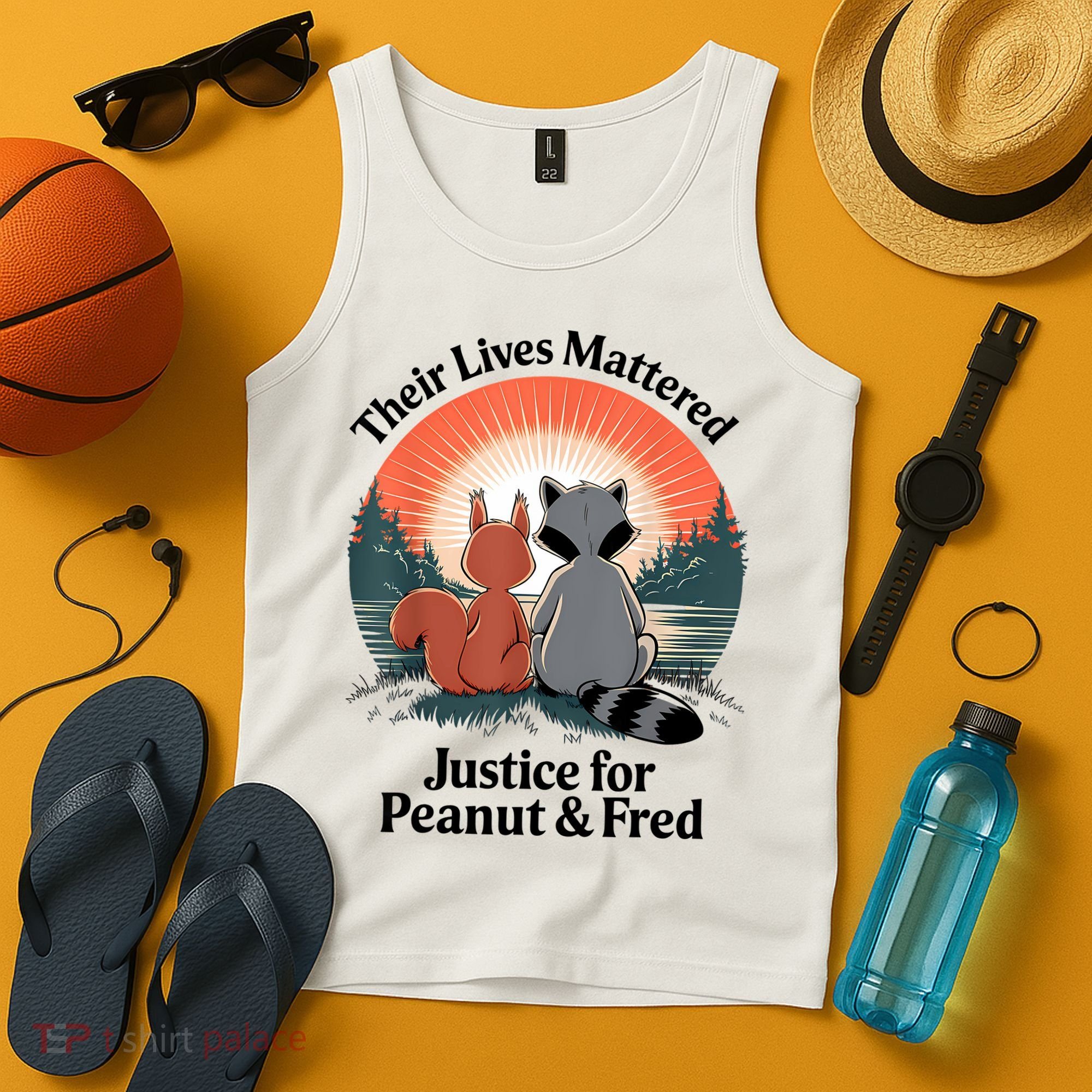 Justice For Peanut The Squirrel Justice For Fred The Raccoon Tank Top