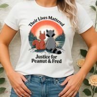 Justice For Peanut The Squirrel Justice For Fred The Raccoon Women's T-Shirt thumb 2