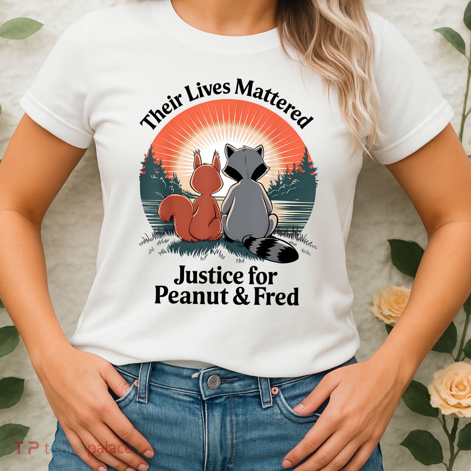 Justice For Peanut The Squirrel Justice For Fred The Raccoon Women's T-Shirt