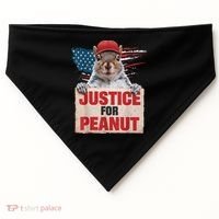 Justice For Peanut The Squirrel American Flag Peanut Squirrel Gift USA-Made Doggie Bandana thumb 0
