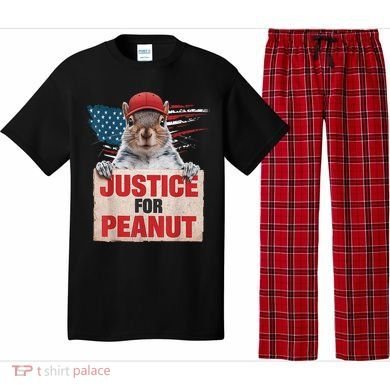 Justice For Peanut The Squirrel American Flag Peanut Squirrel Gift Pajama Set