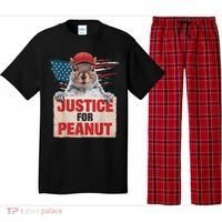 Justice For Peanut The Squirrel American Flag Peanut Squirrel Gift Pajama Set thumb 0