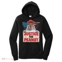 Justice For Peanut The Squirrel American Flag Peanut Squirrel Gift Women's Hoodie thumb 0