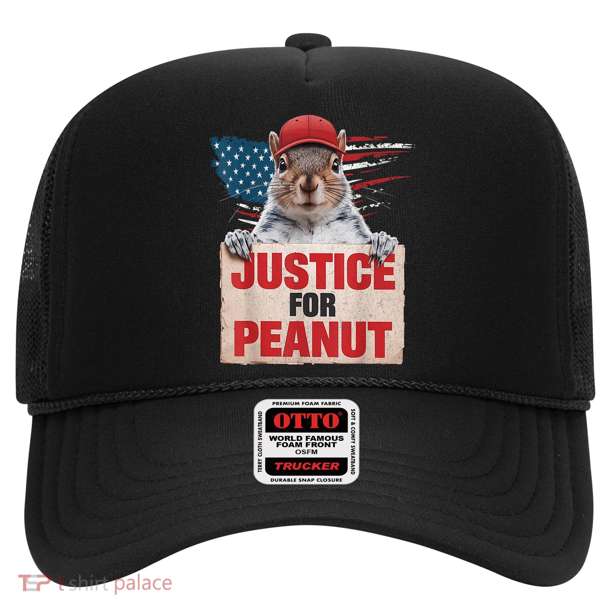 Justice For Peanut The Squirrel American Flag Peanut Squirrel Gift Hat