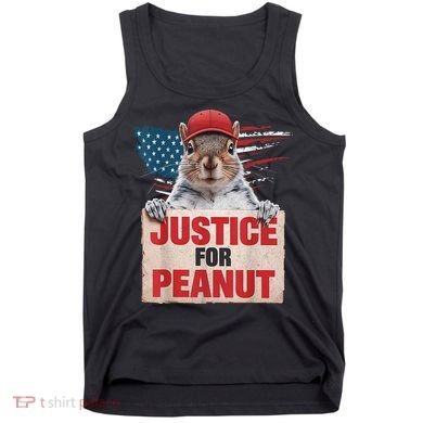 Justice For Peanut The Squirrel American Flag Peanut Squirrel Gift Tank Top