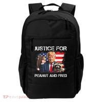 Justice For Peanut Squirrel Fred Raccoon Vote Trump Maga Backpack thumb 0
