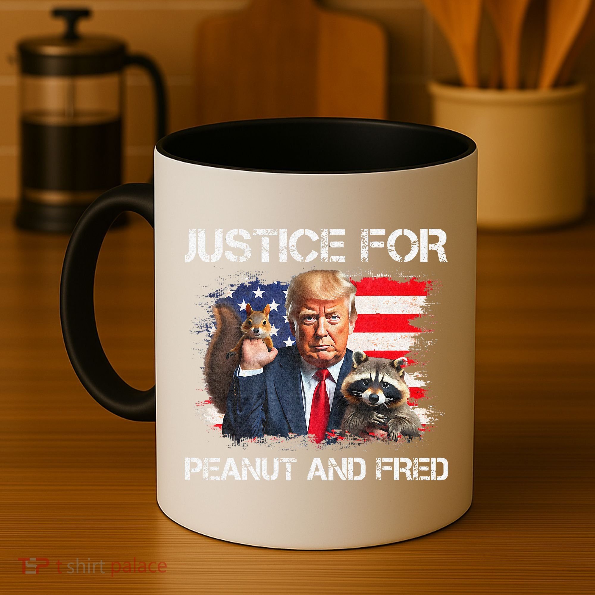 Justice For Peanut Squirrel Fred Raccoon Vote Trump Maga Coffee Mug