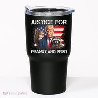 Justice For Peanut Squirrel Fred Raccoon Vote Trump Maga Tumbler thumb 0