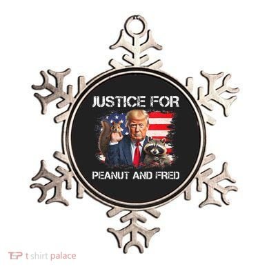 Justice For Peanut Squirrel Fred Raccoon Vote Trump Maga Ornament