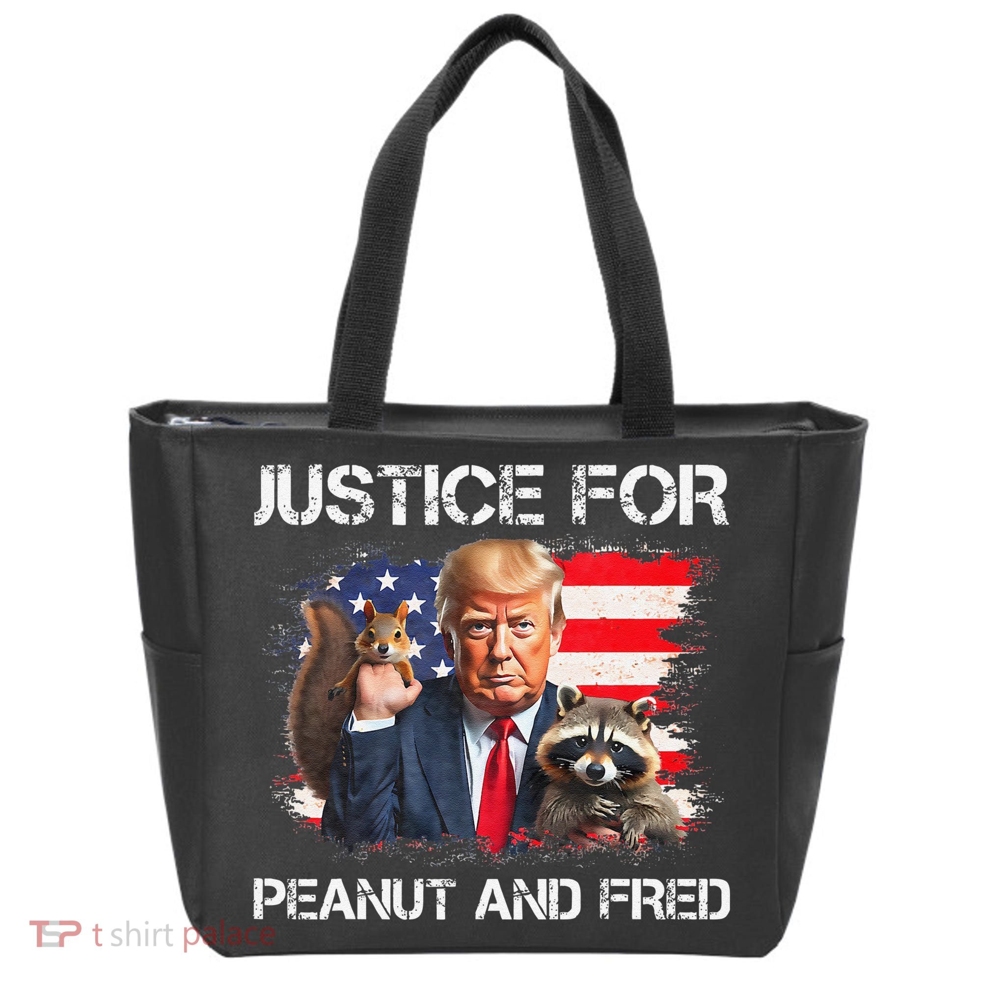 Justice For Peanut Squirrel Fred Raccoon Vote Trump Maga Tote Bag