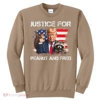Justice For Peanut Squirrel Fred Raccoon Vote Trump Maga Sweatshirt thumb 0