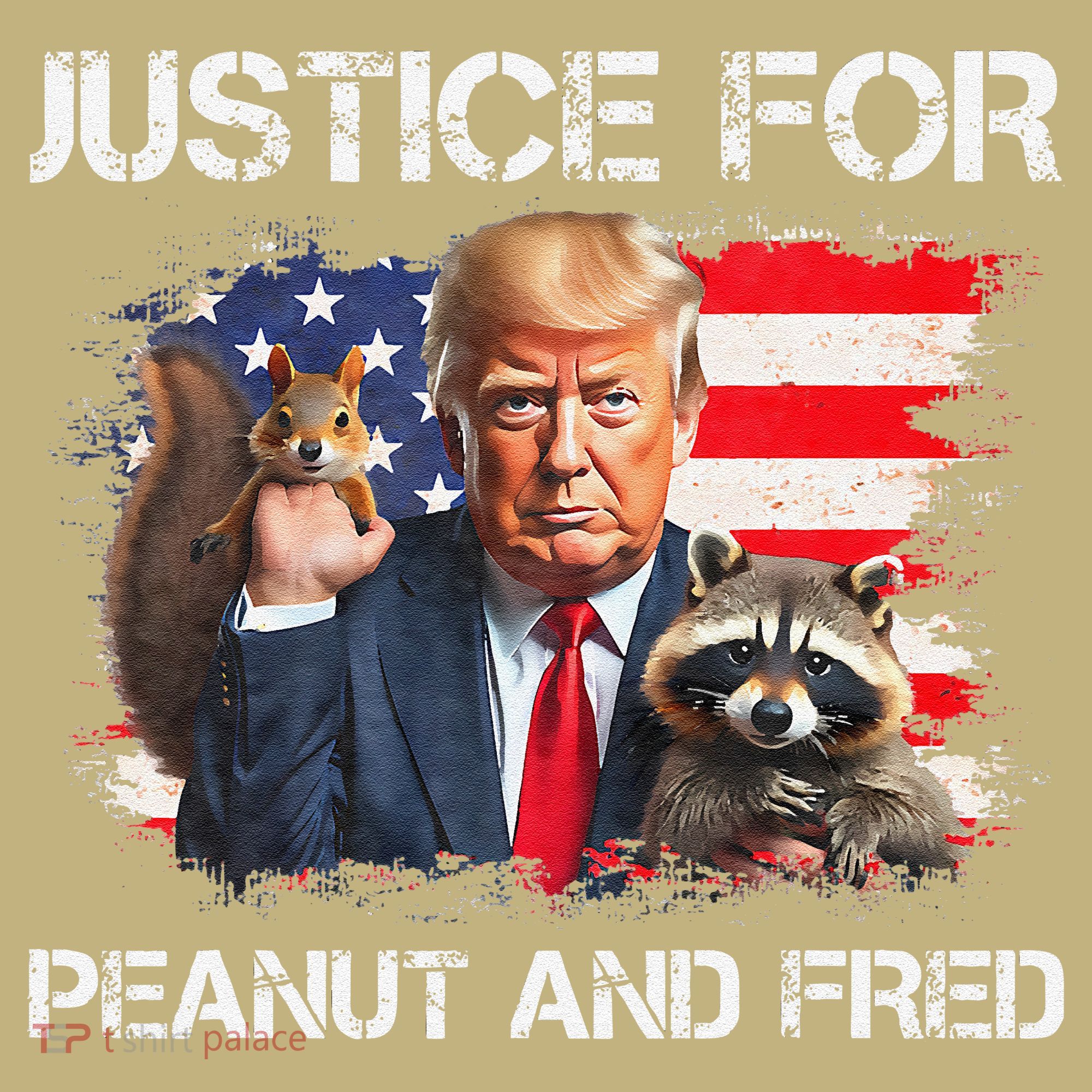 Justice For Peanut Squirrel Fred Raccoon Vote Trump Maga Mousepad