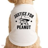 Justice For Peanut The Squirrel Peanut Squirrel Doggie Tank thumb 0
